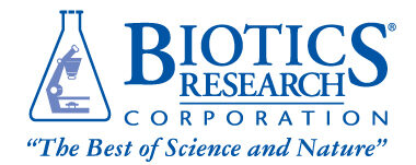 logo for nutritional company biotics research